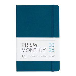 프리즘 스케줄러 2026 다이어리 A5 먼슬리 날짜형 월간 일정 정리 블루