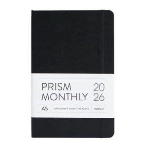 A5 프리즘 다이어리 월간 스케줄러 블랙 날짜형