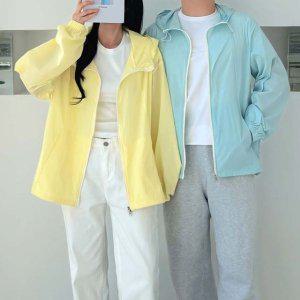 진주장식청자켓 양털집업 포켓 후드점퍼 남녀공용