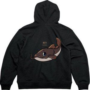 기모후드티 뒷면 메기 바다생물그림 다양한색상 전사이즈