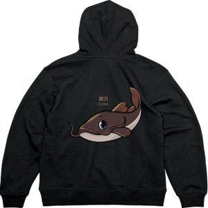 후드집업 뒷면 메기 바다생물그림 다양한색상 전사이즈