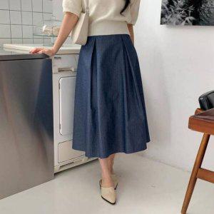 데님 청치마 스커트 A라인 미커트 아크 a라인