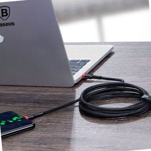 충전케이블 멀티 휴대폰 노트북 태블릿플래쉬 고속 충전 케이블 C타입 2M 레드블랙