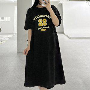 롱원피스 오버핏 반팔 오버핏원피스 홈원피스 여