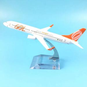 16cm 브라질 에어 골 항공 보잉 737-800 항공기 모델 비행기 항공기 다이캐스트 금속 1/400 스케일 비행기