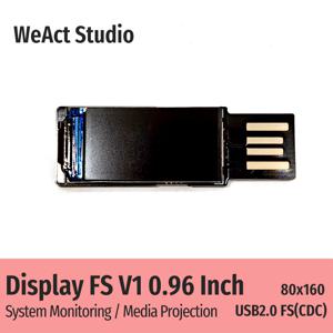 컴퓨터 CPU GPU RAM HDD 디스플레이용 WeAct 0.96인치 USB 보조 화면 80*160 시스템 모니터 사진 앨범