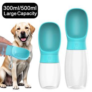 500ml 큰 개 물병 작은 중형 개를위한 휴대용 마시는 그릇 고양이 여행 하이킹 강아지 애완 동물 물 디스펜서 컵 Labrodor