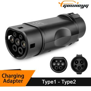 타입 1 to 타입 2 EV 충전기 어댑터, 32A EV 충전기 커넥터, SAE J1772 소켓, 타입 1 to 타입 2 어댑터