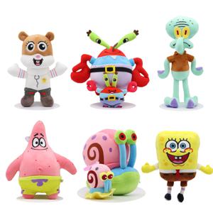 8 인치/4 인치 스폰지 밥 패트릭 스타 게리 Squidward 촉수 봉제 인형 작은 펜던트 가방 교수형 크리스마스 생일 Gi