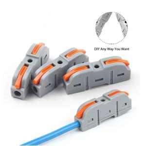 20/34/50PCS 레버 와이어 커넥터, 1대1 인라인 조립형 와이어 커넥터, 전기 커넥터 와이어 터미널