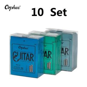 10 세트 Orphee RX 시리즈 일렉트릭 기타 스트링 세트 육각형 탄소강 전문 초급 연습 일렉트릭 기타 부품