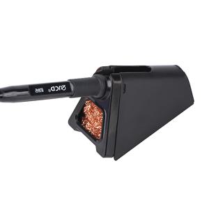 JCD 820 알루미늄 합금 전기 납땜 인두 스탠드 홀더 용접 청소 구리 공 고온 안전