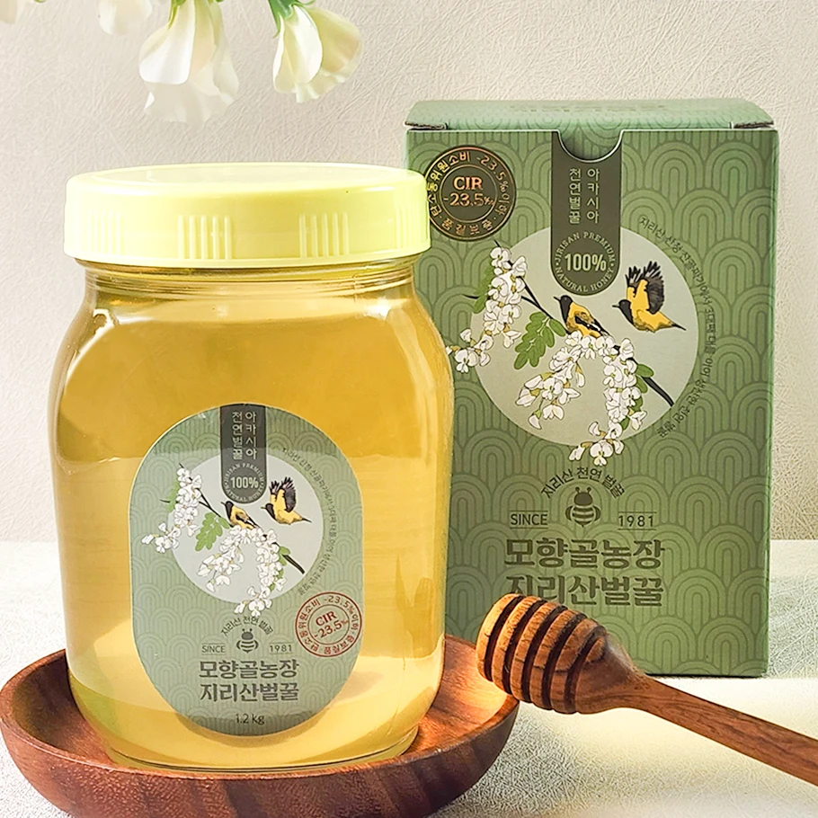 지리산모향골 국산 천연 꿀 아카시아꿀 1.2kg 품질보증