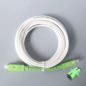 SC-APC/SC-APC 광섬유 패치 코드 단일 모드 광섬유 케이블 FTTH 1.5m/2m/3m Fibra Optica 확장 광섬유 케이블