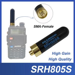 다이아몬드 SRH805S SMA-F 여성 Baofeng UV-5R BF-888S 5RH 양방향 라디오 워키 토키 액세서리 용 고 이득 듀얼 밴드 안테나
