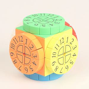 매직 큐브 2x2x2 디지털 타임 머신 큐브 레이싱 스트레스 해소 퍼즐 전문 부드러운 속도 게임 어린이 장난감 선물