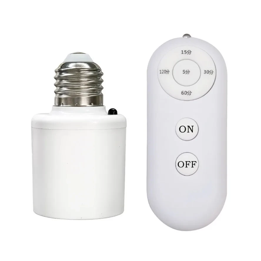 85V-265V E27 무선 원격 제어 스마트 타이머 스위치 램프 홀더 멀티 라이트 스위치 베이비 룸 침실 홈 스마트 타이머 스위치