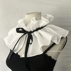 분리형 거짓 칼라 소녀 옷 목도리 셔츠 또는 드레스 레이디 소녀 목도리에 대한 라펠 목도리