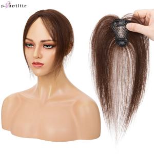 S-noilite 프론트 토퍼 3D 인간의 머리카락 앞머리 10g 자연 레미 클립 프린지 헤어 익스텐션 보이지 않는 헤어 클립 여성용 앞머리