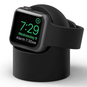 Apple Watch 시리즈 Ultra/8/SE2/7/6/SE/4/3용 충전기 스탠드 49mm/45mm/44mm/42mm/41mm/40mm/38mm 내구성 실리콘 나이트스탠드 모드