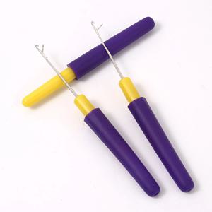 전문 래치 후크 바늘 Dreadlock 후크 잠금 브레이드 확장 크로 셰 뜨개질 바늘 점보 꼬기 헤어 도구 만들기위한