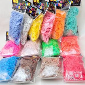 어린이 또는 머리를위한 새로운 Loom 고무 밴드 팔찌 레인보우 고무 Loom 밴드 짠 팔찌 만들기 DIY 공예 장난감 크리스마스 선물