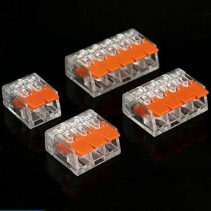 30PCS 레버 와이어 커넥터 키트 2/3/4/5 포트 전기 빠른 연결 푸시 인 배선 용 소형 접합 전기 커넥터