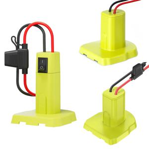 Ryobi 18V 배터리 용 전원 휠 어댑터 (퓨즈 스위치 포함) Ryobi 18V Nimh/Nicd/리튬 이온 배터리 용 DIY 배터리 어댑터 커넥터
