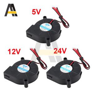 3D 프린터용 냉각 팬, 5015 DC 5V 12V 24V 원심 송풍기, 50x50x15mm 냉각 쿨러 터보 소형 팬