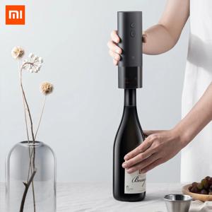 새로운 Xiaomi Mijia 전기 와인 오프너 배터리 호일 커터가있는 레드 와인 맥주 용 자동 병 뚜껑 오프너 주방 액세서리