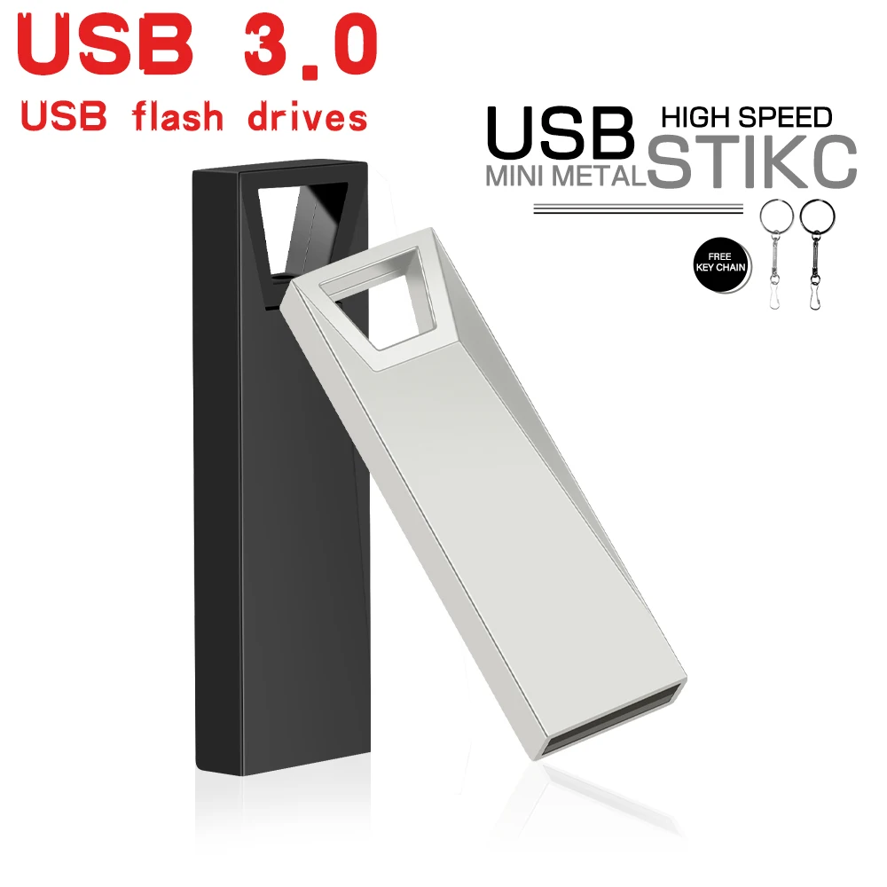 고속 USB 3.0 메탈 USB 플래시 드라이브 256GB 128GB 64GB 키체인 포함 펜 드라이브 32GB 16GB 미니 스타일리쉬 USB 스틱 독창적인 선물