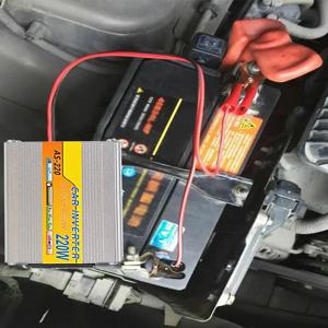 220W 자동차 탑재 전원 인버터 USB 전압 변압기 휴대용 DC 12V AC 220V 변환 USB 배터리 클립