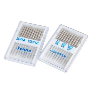 20Pcs 재봉틀 바늘 청바지 유니버설 일반 포인트 70/10 90/14 100/16 홈 재봉틀 액세서리에 대 한 바느질 바늘