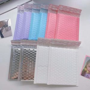10PCS 보관 가방 다채로운 포장 봉투 버블 패딩 비즈니스 메일링 셀프 인감 배송 배달 패키지 익스프레스 패킷