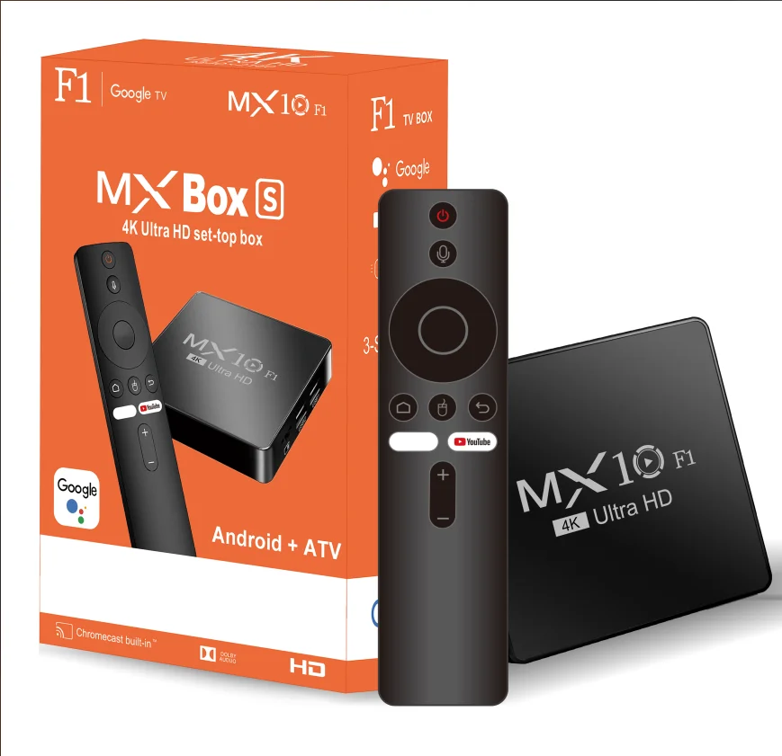 스마트 TV 박스 안드로이드 13 MX10 F1 Allwinner H313 Mali-G31 TV 박스 안드로이드 음성 리모컨 지원