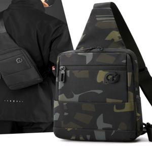아일 신형 카모플라주 스포츠 체스트 백 남성용 크로스바디 백 아웃도어 스포츠 트렌디 출퇴근 방수 나일론 싱글 숄더 백