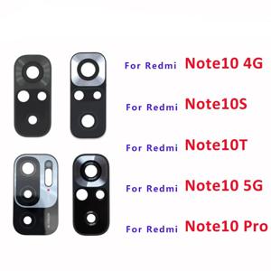 Xiaomi Redmi 10 Note 10 Pro Max Note 10S 10T 10 5G 후면 메인 카메라 유리 렌즈 (스티커 포함) 용 후면 카메라 렌즈 유리