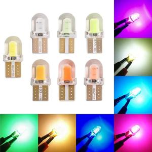 CANbus 실리콘 슈퍼 브라이트 LED 턴 사이드 번호판 램프 전구, T10 194 168 W5W COB 8SMD, 1W DC12V, 로트당 10 개