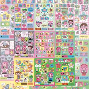 한국 귀여운 나쁜 여자 만화 캐릭터 스티커 핸드 계정 노트 일기 플래너 스크랩북 편지지 DIY 장식 스티커