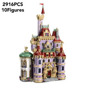 Legolcks 새로운 빌딩 시리즈 43263 미녀와 야수 성 모델 빌딩 블록 장난감 발렌타인 데이 소녀 생일 선물