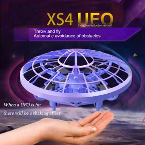2025 멀티컬러 XS4 적외선 감지 플라잉 소서 드론 미니 유도 장난감 (어린이용) 충전식 휴대용 실내외 선물