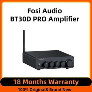 Fosi 오디오 Bluetooth 사운드 전력 증폭기 스피커 서브우퍼 165Wx2 +350W BT30D PRO용 2.1 채널 앰프 오디오 수신기