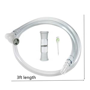 Arizer XQ2 Extreme Q, V-Tower용 유리 사이클론 보울이 포함된 3피트 실리콘 휩 호스 튜브 풀 키트