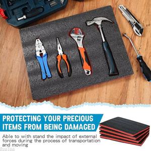 4Pcs 도구 상자 폼 인서트 - 맞춤형 포장 폼 |   DIY 카메라 케이스 및 도구 라이너