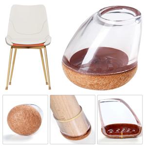 16개 의자 다리 바닥 보호대 15~25용 실리콘 의자 다리 캡 °   틸트 의자 다리 나무 바닥 미끄럼 방지 펠트 가구 패드