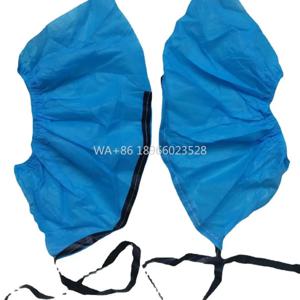 클린룸 산업용 ESD 오버슈즈 부츠 커버 정전기 방지 신발 커버 전도성 트랙션 스트립 일회용 부직포