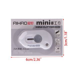 27RA 귀여운 솔리드 컬러 미니 휴대용 유틸리티 나이프 종이 커터 오피스 문구