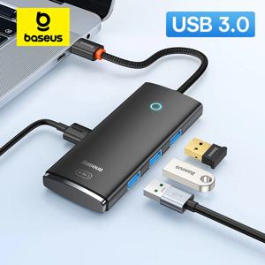 Baseus USB 허브 어댑터 MacBook Pro Air Huawei Mate 30 도킹 스테이션 허브 용 USB 유형 C-USB 3.0 허브 분배기 어댑터 4 in 1