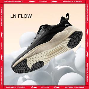 Li-Ning 여성용 LN FLOW 러닝 조거 신발, TUFF RB 쿠션, 편안한 통기성, 레저 스포츠 스니커즈, AGLU090