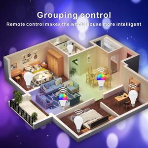 16색 E27 RGB LED 전구, 리모컨 포함, 방, 정원, 파티용 스마트 전구, 디머 기능, 빨강, 초록, 파랑, 흰색 전구